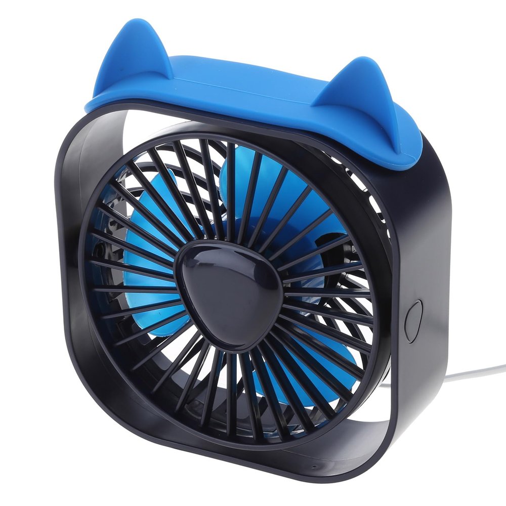 Qsvbeeqj USB Desk Fan Desk Fan Rotation Portable 3-speed Adjustable Fan For Car Outdoor