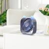 Qsvbeeqj USB Desk Fan Desk Fan Rotation Portable 3-speed Adjustable Fan For Car Outdoor view 3