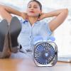 Qsvbeeqj USB Desk Fan Desk Fan Rotation Portable 3-speed Adjustable Fan For Car Outdoor view 4