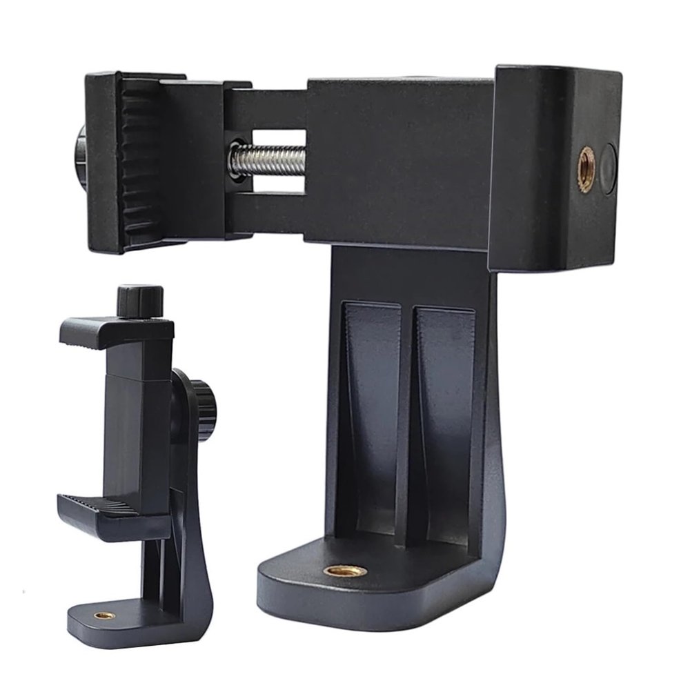 CUFTOBJM Tripod Mount 360 Degree Compatible 1/4 Screw Phone Holder Desktop
