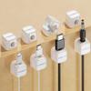 8 Pack Cord Organizers, Charger Cord Holder, Charging Cable Holder, Desk Wire Organizer, Wire Clips Adhesive, Everyday ECO Cord Holder for Nightstand, Office Desk, Cable Clips, USB Cable Holder view 1