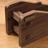 GLigeT Monitor Speaker Stands Black Walnut Center Speaker StandDesktop HiFi Audio Center StandSolid Wood Audiophile Speaker StandAmp Stand Studio Monitor Stand(A) view 3