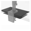 AVXANKTG Monitor Mount Reinforcement Plate Monitor Mount Steel Bracket for Thin Glass and Other Fragile Tabletops Compatible with Most view 3