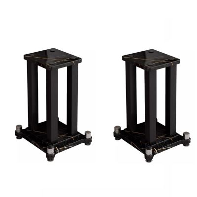 GLigeT Monitor Speaker Stands Speaker Stand Audio Bracket 6.5-inch 8-inch 10-inch 12-inch Home Theater Studio Metal Wood Shock Absorbing Nail Studio Monitor Stand(22 * 25 * 60)