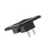 Black Red 2 Position 2 Terminals Spring Clip Square Speaker Board Metal + 43mm Board Length view 3