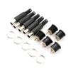 12V 3A for 2.1mm X 5.5mm Wire Power Pigtails Adapter for Connector Male Plugs + Female Socket view 1