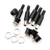 12V 3A for 2.1mm X 5.5mm Wire Power Pigtails Adapter for Connector Male Plugs + Female Socket view 3