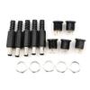 12V 3A for 2.1mm X 5.5mm Wire Power Pigtails Adapter for Connector Male Plugs + Female Socket view 4