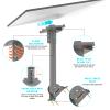 ThreeIslandsArt Starlink Gen 3 Roof Mount,Starlink Pole Mount Starlink Mounting Kit,Compatible with Starlink Standard Dish,V3 Mount Plate Roof Mount V3 Kickstand Dish, Dark Grey, RM001 view 2