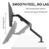 Bracket Arm 17-32" Bracket for Desktop Monitor, Height Adjustable Desk Stand with Gas Spring, Support Aluminum Single Arm with Max VESA 75 * 75mm 100 * 100mm Display Bracket (Free) view 4