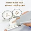 YYEDHEE Food Printer Handheld Inkjet Print Pen Printer Portable Printer Hand Inket Coffee Bread Biscuit Beer Cake Impresora DIY Bread Coffee Fruit Cookies Latter Printing view 2