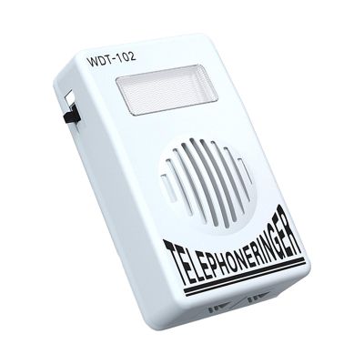 GMBYLBY Adjustable Telephone Amplifier with Flashing Lights for Landline Phone Telephone Sound Wall Mountable
