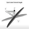 17"-32" Screen Monitor Stand Full Motion Desktop Monitor Stand for Desktop Monitor, Supports up to 18 lbs (Silver Gray) view 3