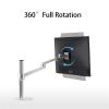 17"-32" Screen Monitor Stand Full Motion Desktop Monitor Stand for Desktop Monitor, Supports up to 18 lbs (Silver Gray) view 4