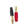20Pcs Gold-Plated Fever Audio Speaker Speaker Cable 4mm Banana Plug Banana Head Pure Copper Banana Plug Free of Welding Head(Red) view 3