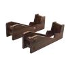 GLigeT Monitor Speaker Stands Black Walnut Center Speaker StandDesktop HiFi Audio Center StandSolid Wood Audiophile Speaker StandAmp Stand Studio Monitor Stand(C) view 1