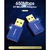 WEIWO 5Ghz Adapter 650Mbps Band Antenna 802.11AC Free Driver Compatible 4.2 Network Card Receiver view 2