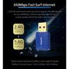 WEIWO 5Ghz Adapter 650Mbps Band Antenna 802.11AC Free Driver Compatible 4.2 Network Card Receiver view 3