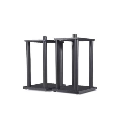 GLigeT Monitor Speaker Stands Wooden Steel Column Bookshelf Audio Bracket Surround Speaker Stand Card Bag KTV Professional Box Floor Stand Studio Monitor Stand(40CM)