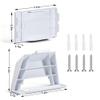 Mskekit Router Wall Mount for Starlink Gen 3,All in One V3 Mesh Router and Power Supply Mounting Kit,for StarLink V3&Gen3 HP Standard Router view 2