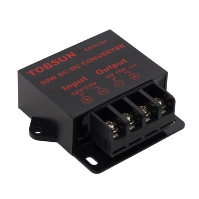12V 24V to 5V 10A 50W DC DC Converter Voltage Regulator Reducer Step Down Module Car Solar TV LED Power Supply