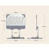 ZHCHAO Metal Carbon Steel Monitor Heightened Storage Rack Desktop Computer Base Desk Storage Rack view 4