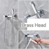 DAHSLNWKN Bathroom Sink TapsFaucet Bright Chrome Handheld Toiletsprayer Set Self Cleaning Handfaucet Bathroom Hand Sprayer Shower Head view 2