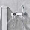 MUOBSBJRX Bathroom Sink TapsFaucet Bright Chrome Handheld Toiletsprayer Set Self Cleaning Handfaucet Bathroom Hand Sprayer Shower Head view 1