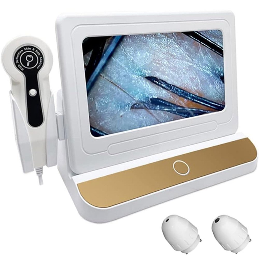 10 Inch Scalp Detector Digital Hair Skin Analyzer Microscope for Hair Follicle Testing and Skin Analysis Magnifier
