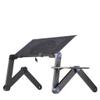 ZHCHAO Aluminum Alloy Laptop Table Foldable Bedside Table Dormitory Lazy Cooling Standing Desk(D) view 1
