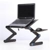 ZHCHAO Aluminum Alloy Laptop Table Foldable Bedside Table Dormitory Lazy Cooling Standing Desk(D) view 2