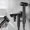 MUOBSBJRX Sprayer Kit ToiletSprayer Shower Set Dual-use Dual-Outlet Washing Machine Faucet Black Sprayer Toilet Sprayer Kit with Hose Holder view 1