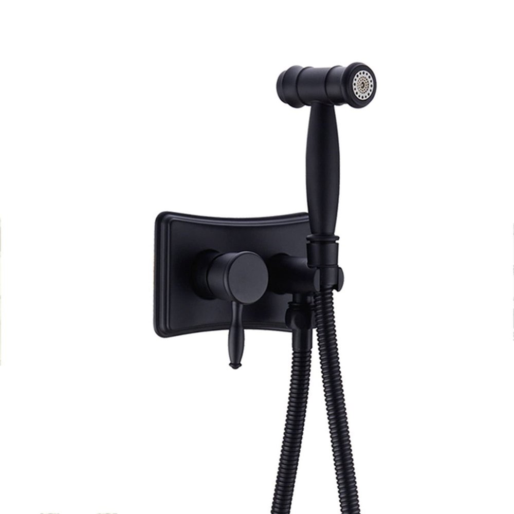 DAHSLNWKN 2 Function Hand Held ToiletSprayer, Brass Concealed ShowerTaps Spray Toilet Cleaning Faucet Portable Bathroom Cloth Diaper Washer