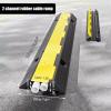 Cable Protector Ramp Rubber 2-Channel Cable Ramp with Rotating Top Cover, Outdoor Driveway, Garage, Garden Hidden Hose Protection Cover view 2