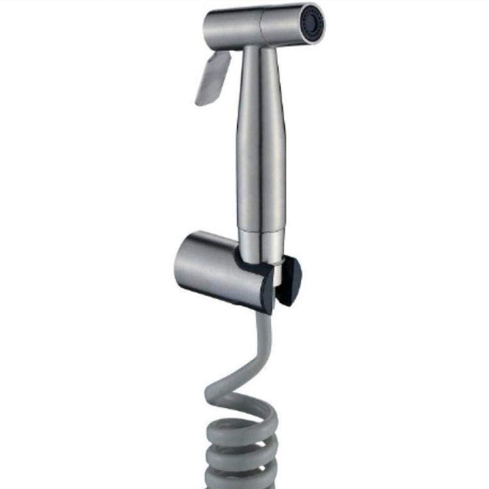 DAHSLNWKN Hand HeldSprayer Stainless Steel Spraye ToiletShower Head with Hose and Bracket Holder - 304 Stainless Steel Washing Machine Spray Gun Wall Mounted