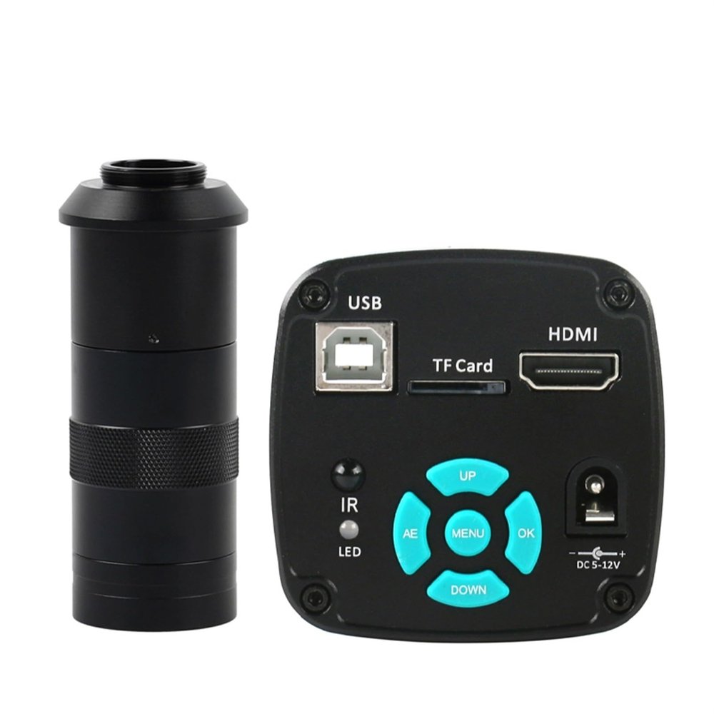 1080P 2K 4K 48MP Industrial Video Microscope Camera(130x lens with Light)