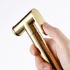 DAHSLNWKN Hand HeldSprayer Stainless Steel Spraye ToiletShower Head with Hose and Bracket Holder - Round Toilet Cleaning Toilet Floor Cleaning Flushing Washer Spray Gun Wall Mounted view 3