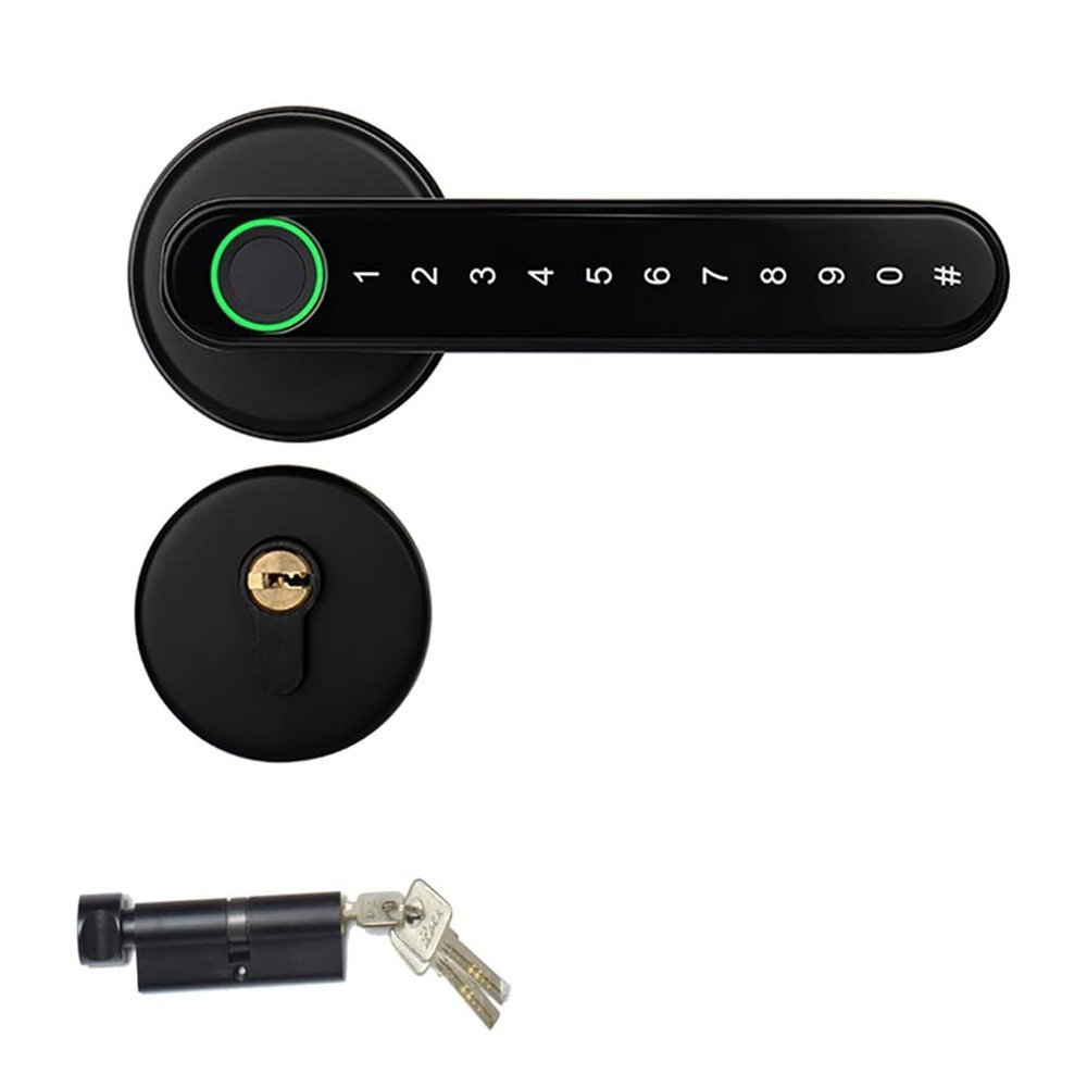 PGNEX APP Remote Control Intelligent Fingerprint Biometric Lock Indoor Wood Metal Door