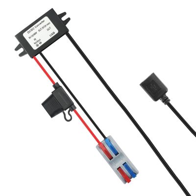 DC 10-60V Step Down to 5V 3A MAX 15W USB Female Converter Adapter Buck Module (USB)