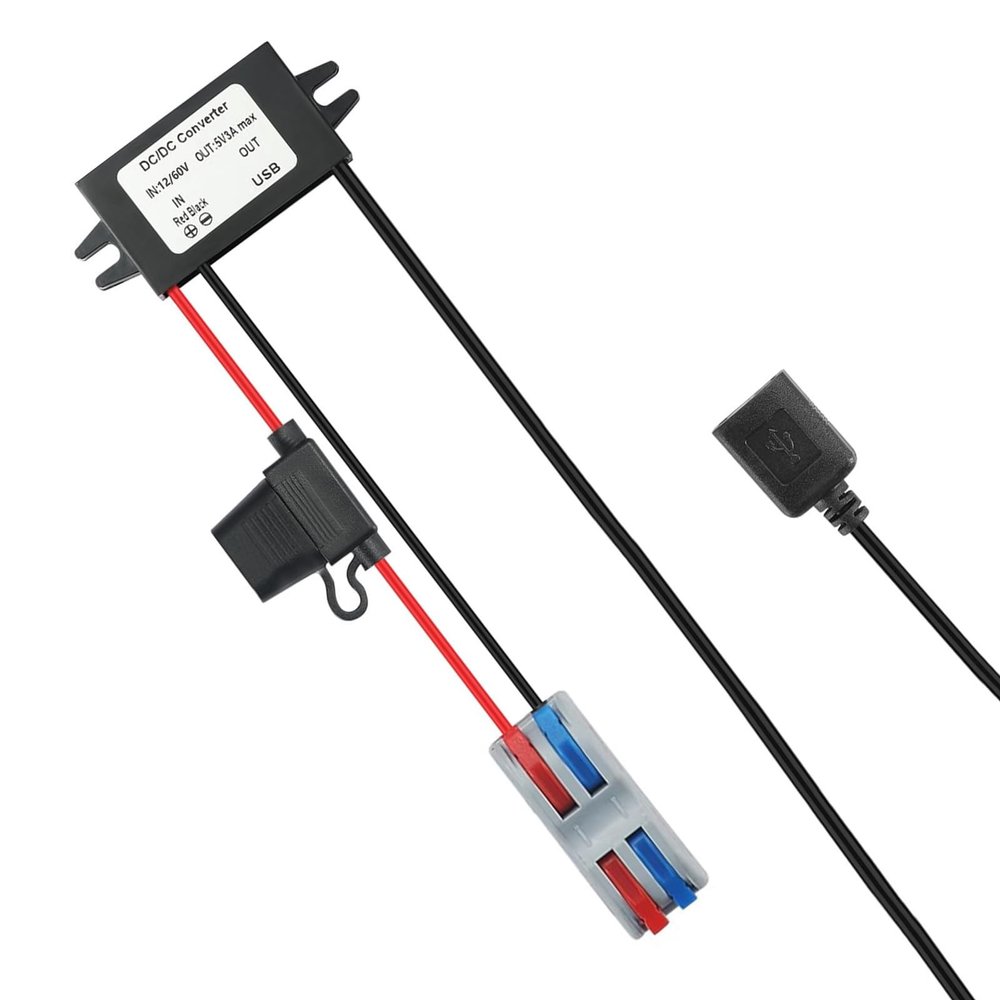 DC 10-60V Step Down to 5V 3A MAX 15W USB Female Converter Adapter Buck Module (USB)