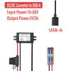 DC 10-60V Step Down to 5V 3A MAX 15W USB Female Converter Adapter Buck Module (USB) view 2