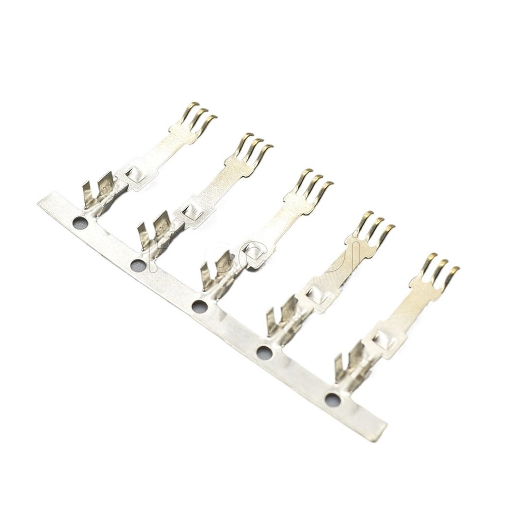 100-500Pcs 4Pin Power Connector L6.2 63080 SATA Tin Plated Male Female Wire to Wire Terminal Pins(Single SATA Terminal,500Pcs)