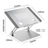 ZHCHAO Metal Aluminum Alloy Laptop Cooling Bracket Foldable Lift Adjustable Elevated Stand(OneColor) view 2