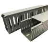 PVC Slotted Panel Trunking - Open Slot, W25 mm x D75mm, 1m Length, Gray, Pack of 1, MFR: 2339172 view 1