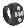 Page Turner, Fingertip Bluetooth Remote Control, Video Scrolling Ring and Camera Shutter Remote for, for iOS 15.0, for Android (Black) view 1