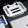ZHCHAO Laptop Tablet Aluminum Alloy Silver Adjustable Desktop Stand is Easy to Fold and Store view 3