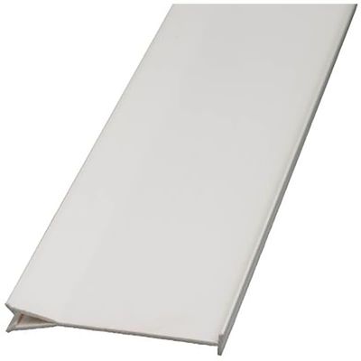 White PVC Cable Data Trunking Separator [Divider] 2 Meter RAL 9010, Pack of 1, MFR: 2215307
