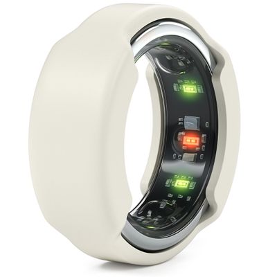 Rinfit Smart Ring Protector - Silicone Ring Cover for Active Lifestyle and Gym - Slimfit U.S. Design Patent- Stone, M