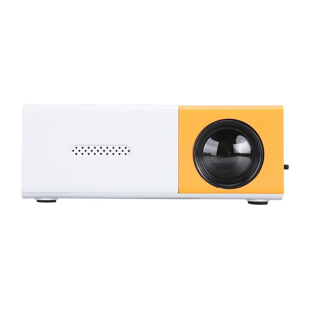 Mini Projector, 1080P Full HD Supported Video Projector, Portable Outdoor Home Theater Movie Projector, Compatible with HDMI, USB, AV, Smartphone,Tablet,Laptop (US Plug)