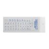 Uitndvyte Arabic Keyboard Stickers English Replacement Stickers with Clear Background for Laptop Desktop Keyboards, Blue view 3